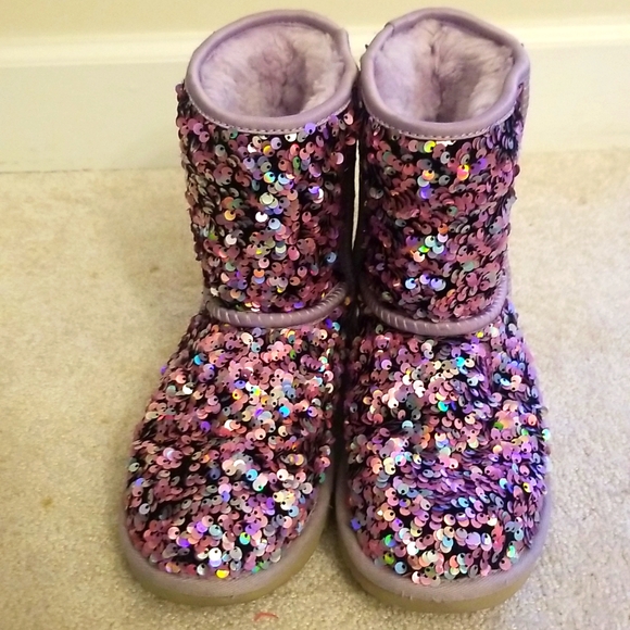 UGG Other - Ugg Lavender Sequins Boots (Size 4)